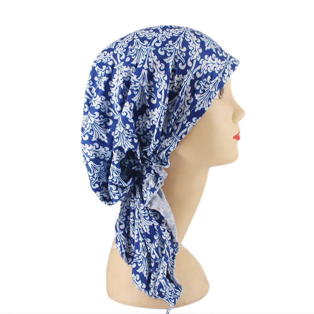 Top Sale Fashion New Women Beanies Skullies Arab Middle East Lady Hat Headwrap Tube Turban Bonnet Headwear Underscarf Hats