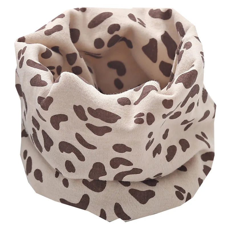 New Autumn Winter Girls 100% Cotton Scarf Children Scarf Bibs LIC Boys Girls O Ring Scarf Lovely Kids Collar Children Bufandas
