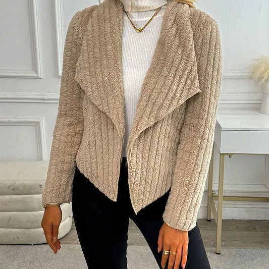 Women Coat Top New Autumn Winter Streetwear Fashion Long Sleeves Coat Sexy Cardigans Outwear Lady Casual Slim Versatile Clothing