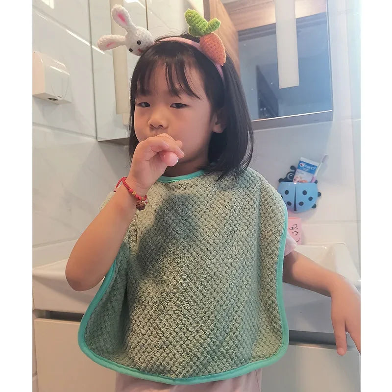 Baby Saliva Towel Waterproof Infant Bibs Kids Feeding Eating Apron Boys Girls Ruffle Towel Toddler Newborn Burp Cloths Water