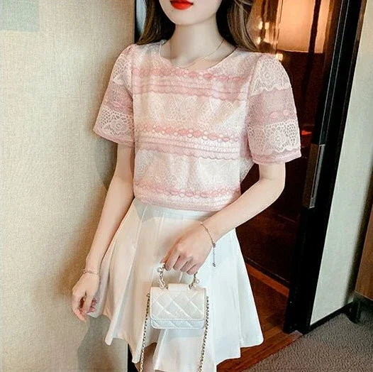 Summer Outfit T Shirt for Striped Women Woman Tops Japanese Vintage Clothes Fashion Tee Cheap Clothing Sales Korean Reviews Many
