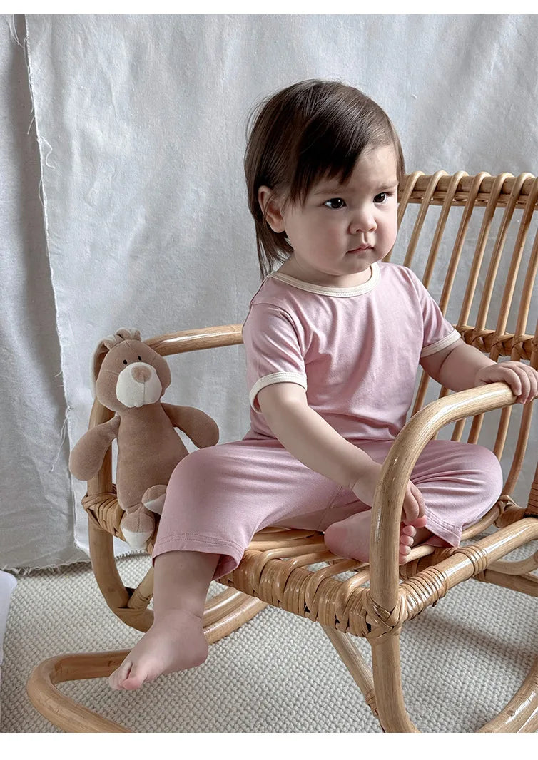 Baby Boys Girls Pajama Set Loungewear Two-piece Set Toddler Kids Pajamas Sleepwear