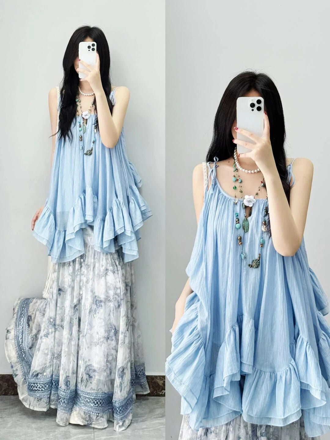 Women Clothes Summer Y2k Tops Sleeveless Solid Vest Irregular Ruffles Loose Camis Fashion Sweet Vintage Tanks 2025 Ropa Mujer