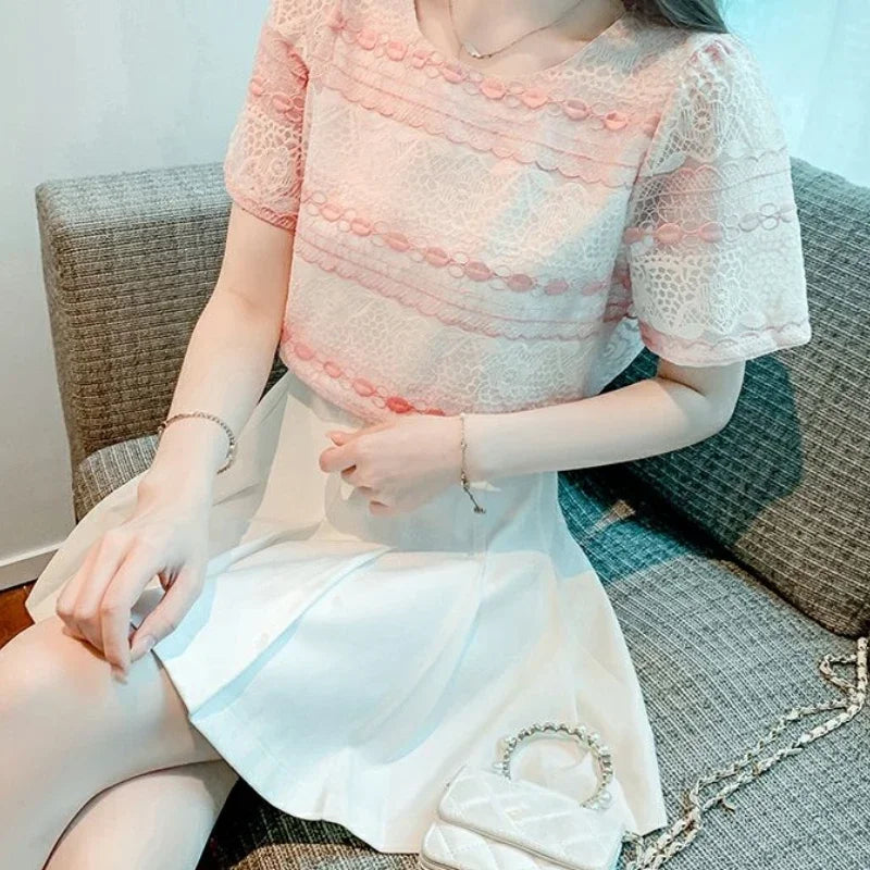 Summer Outfit T Shirt for Striped Women Woman Tops Japanese Vintage Clothes Fashion Tee Cheap Clothing Sales Korean Reviews Many