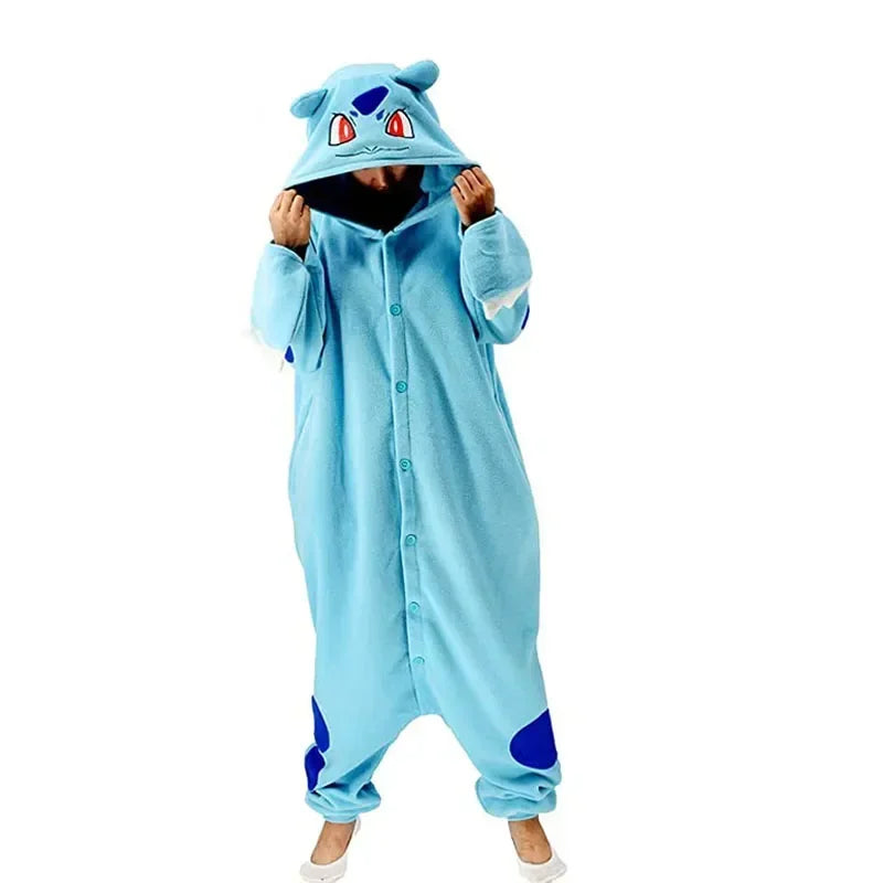Pyjama une pièce Charizard pour adultes, costume de cosplay d'Halloween, Onesie, corps entier, Gengar, Kigurumi, Umbreon, Piplup