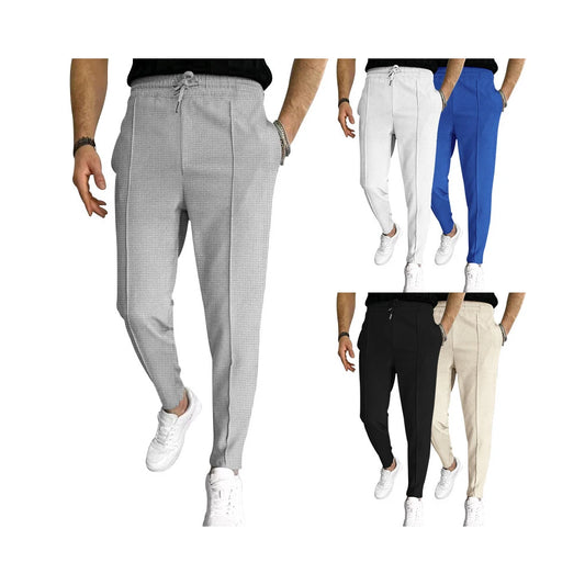 Men's pants Summer men's breathable linen pants Sport pants Solid color linen fitness pants Jogging fitness street wear