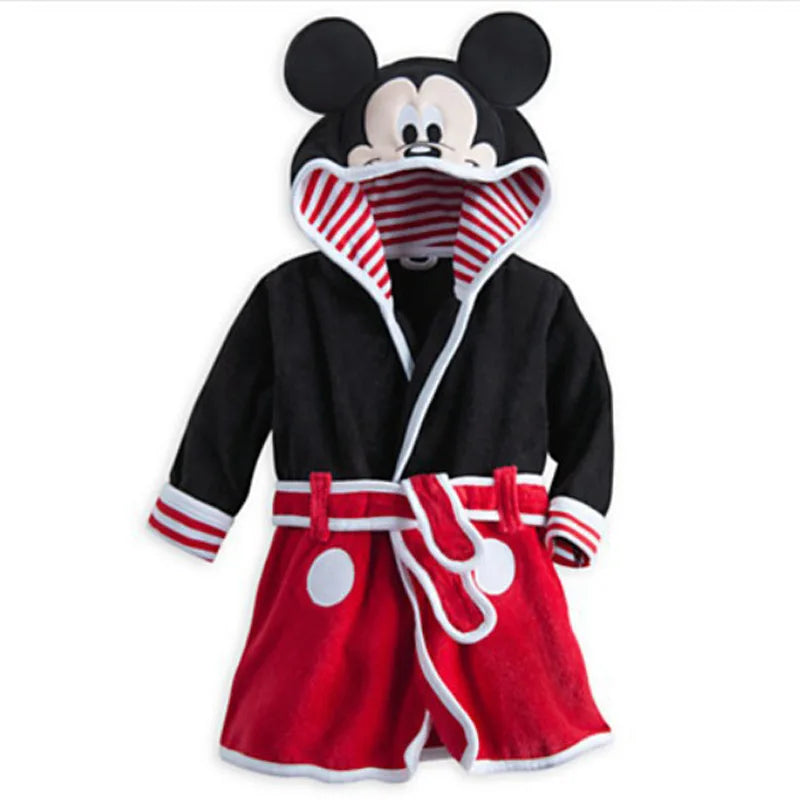 Children Pijama minnie Infantil Kids Warm Pajama mermaid Pyjamas Boys Baby Girl Animal tigger flannel Sleepwear Robe