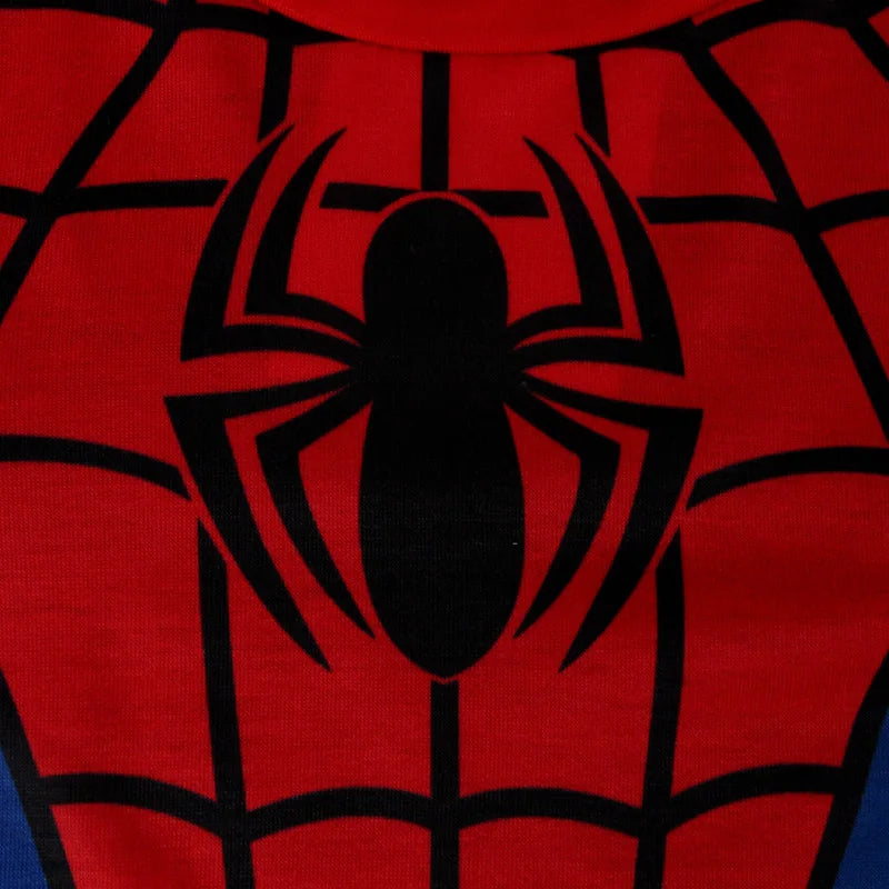 Children's Spiderman Pajama Set for Boys Cartoon Superhero Spider Cosplay Costume Long Sleeve Kids Sleepwear