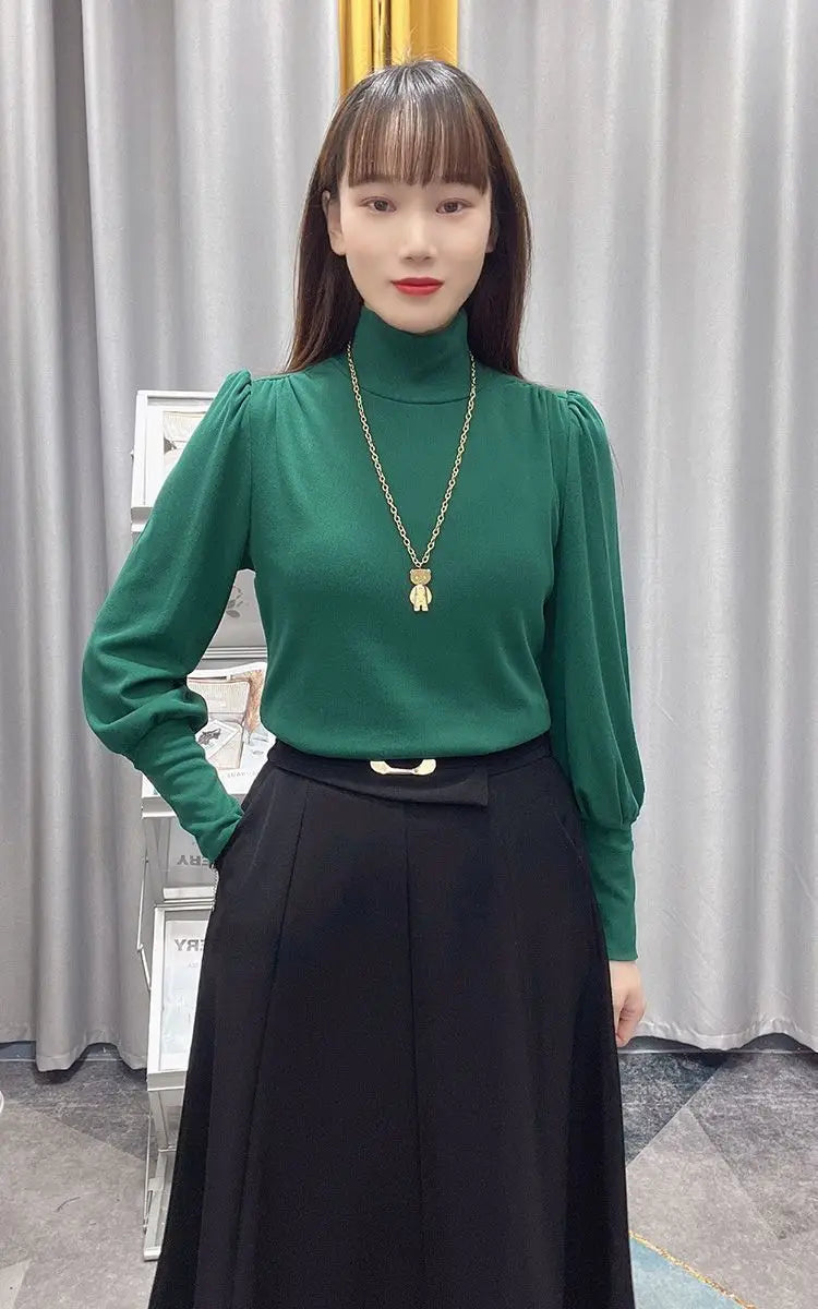Women Clothing Simplicity All-match Casual Bottoming Shirt Spring Autumn New Long Sleeve Loose Fashion T Shirts Office Harajuku