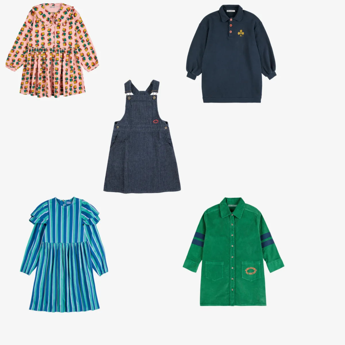 Girls Dresses Fall 2025 New BC Skirts Corduroy Dresses for Girls Bib Skirts for Girls Preppy Dresses Clothes Baby Girl Dress