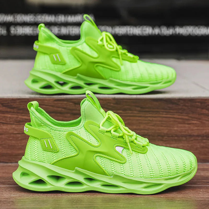 Men's Sneakers 2024 New Fashion Blade Sports Running Shoes Soft Sole Cushioning Outdoor Walking Shoes Casual Men's Shoes