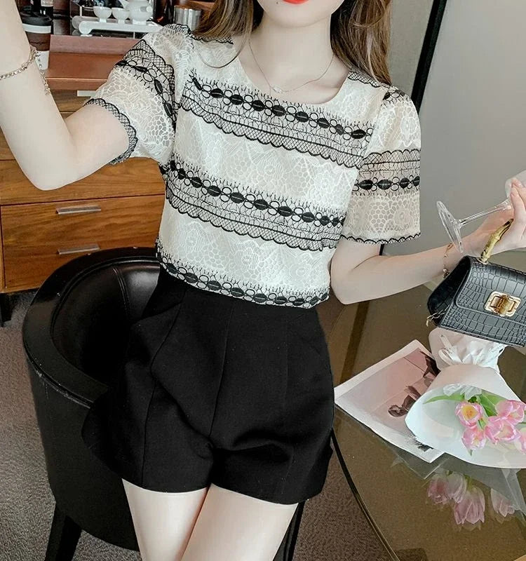 Summer Outfit T Shirt for Striped Women Woman Tops Japanese Vintage Clothes Fashion Tee Cheap Clothing Sales Korean Reviews Many
