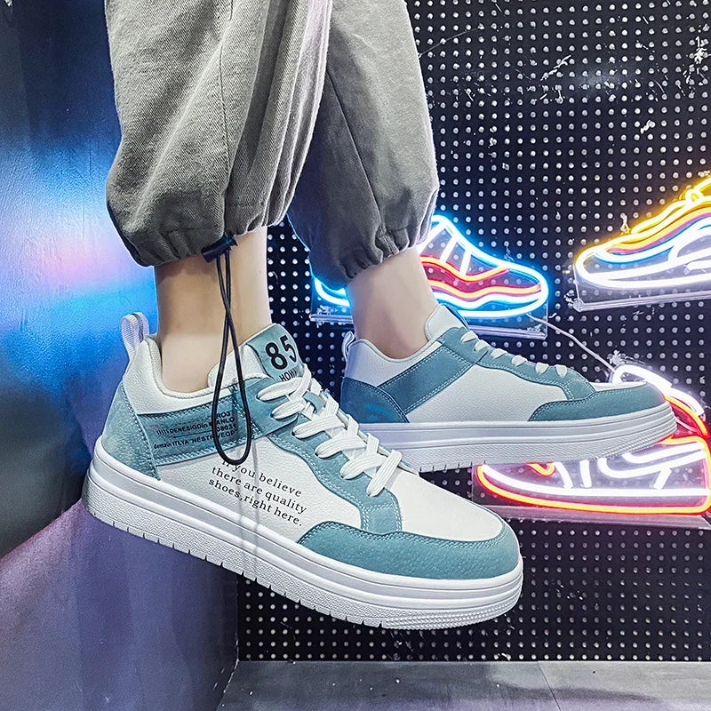 Men's Shoes 2025 Spring Korean Version of The Trend of Everything with Niche Design Sense Casual Flat Shoes Student Sports Shoes