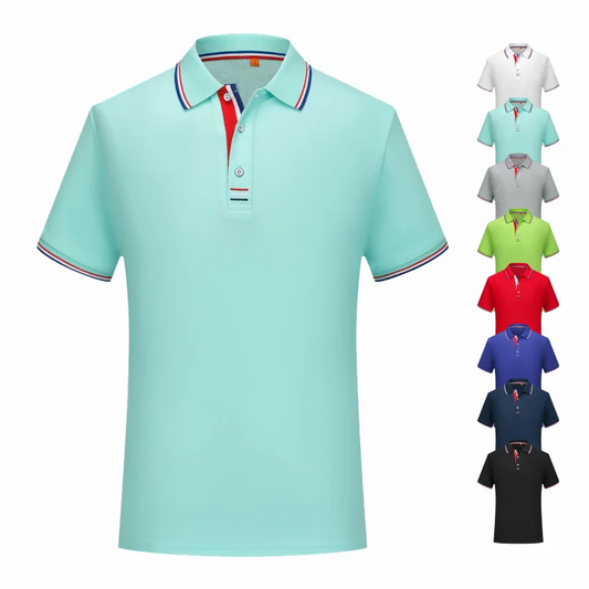 Polo Shirts Casual Solid Color New Summer Fashion Brand Men Hot Selling Clothing Breathable Lapel 8 Colors T-Shirt