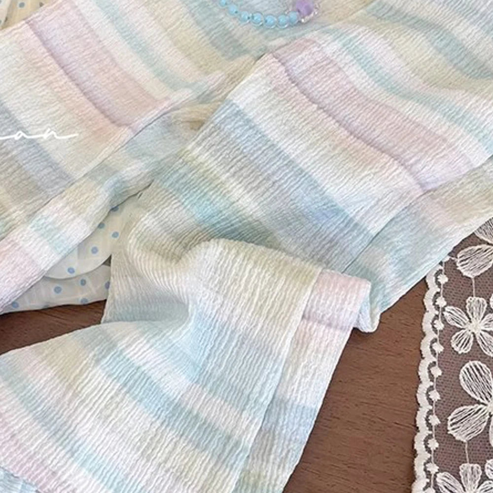 children's clothes summer clothes wide sports pants Female child clothes loungewear pants for children bottoms Rainbow trousers