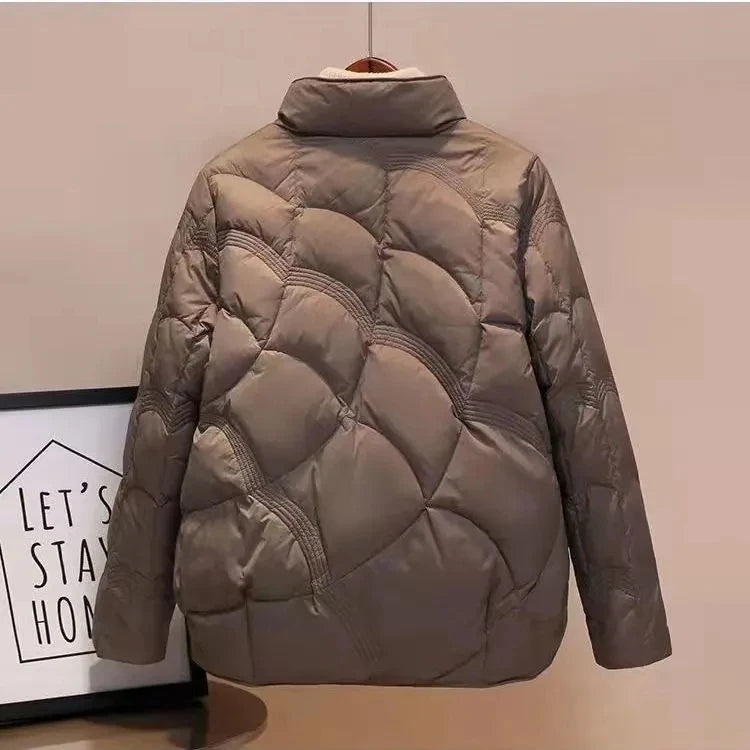 Women Jacket 2025 New Autumn Winter Parkas Female Light Thin Down Cotton Coat Femme Casual Short Warm Basic Outerwear Ladies Top