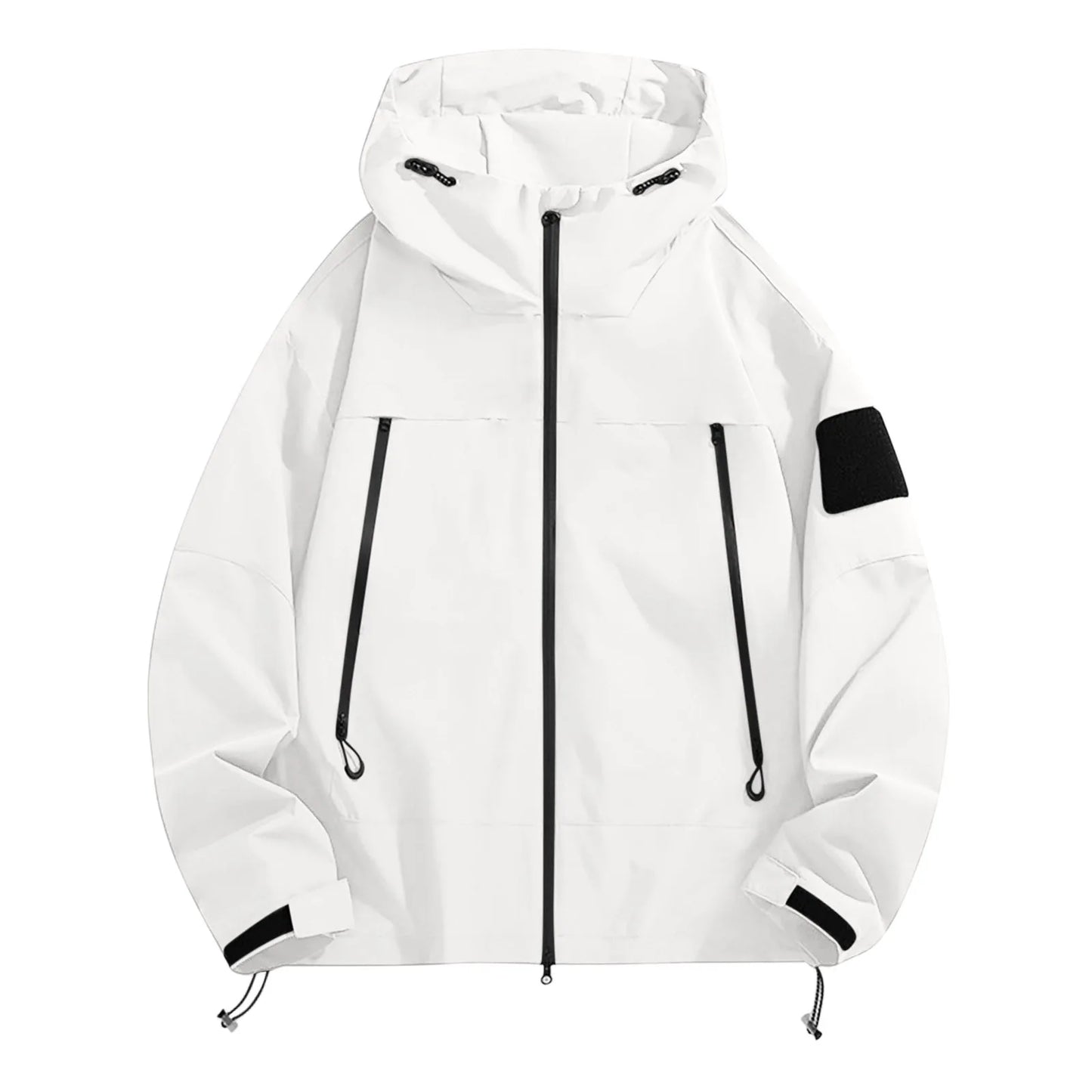 Women'S Tops Hooded Windbreaker Women'S Jacket Waterproof Coat Outdoor Travel Contrast Functional Style Solid Color Adventure
