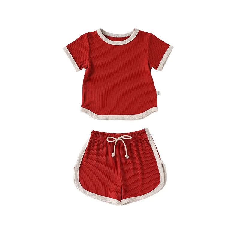 Baby Boys Girls Pajama Set Loungewear Two-piece Set Toddler Kids Pajamas Sleepwear