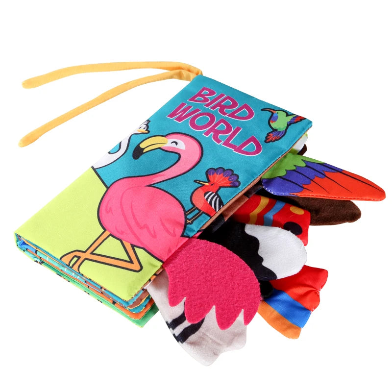 Baby Cloth Book 6 Pages 0-3 Year Old Early Education Parent-child Interaction Baby Toys For 0-3 Year Old Newborn Gifts