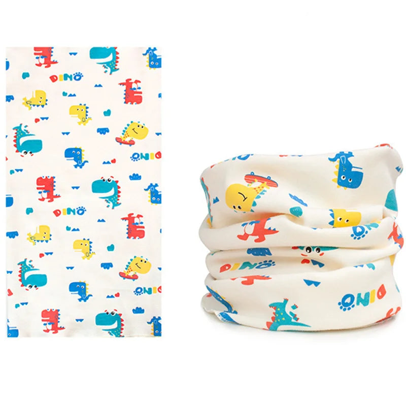 New Autumn Winter Girls 100% Cotton Scarf Children Scarf Bibs LIC Boys Girls O Ring Scarf Lovely Kids Collar Children Bufandas