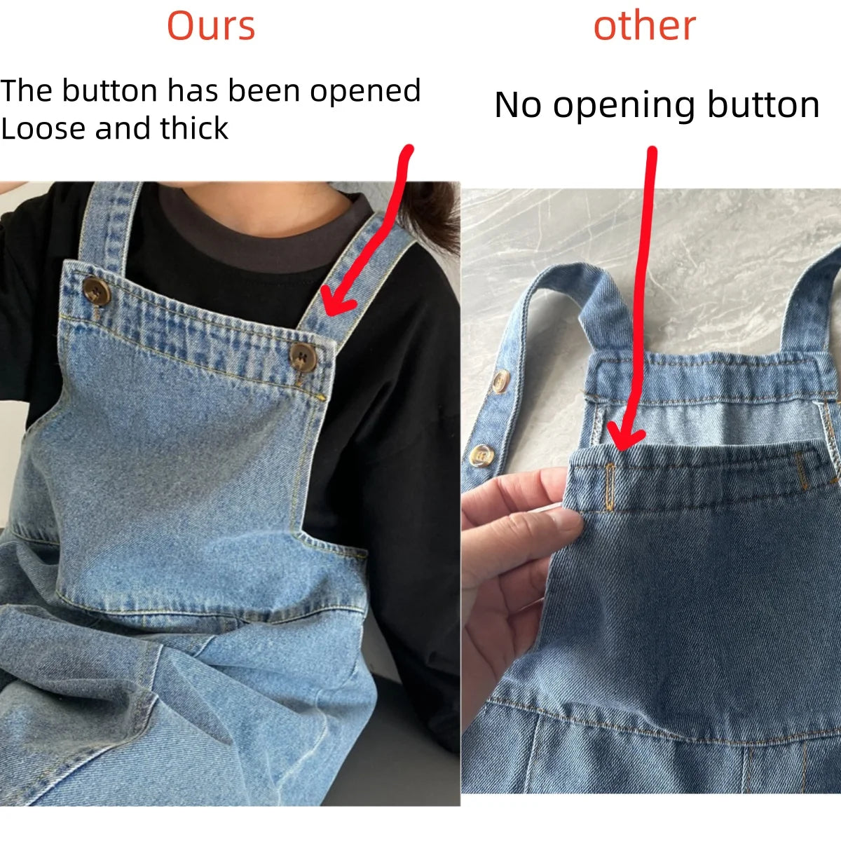 2025 Autumn New Children Loose Overalls Baby boys girls casual Jean Jumpsuit Solid Outwear Cloth 1-7Y Kids high qualit bib pants