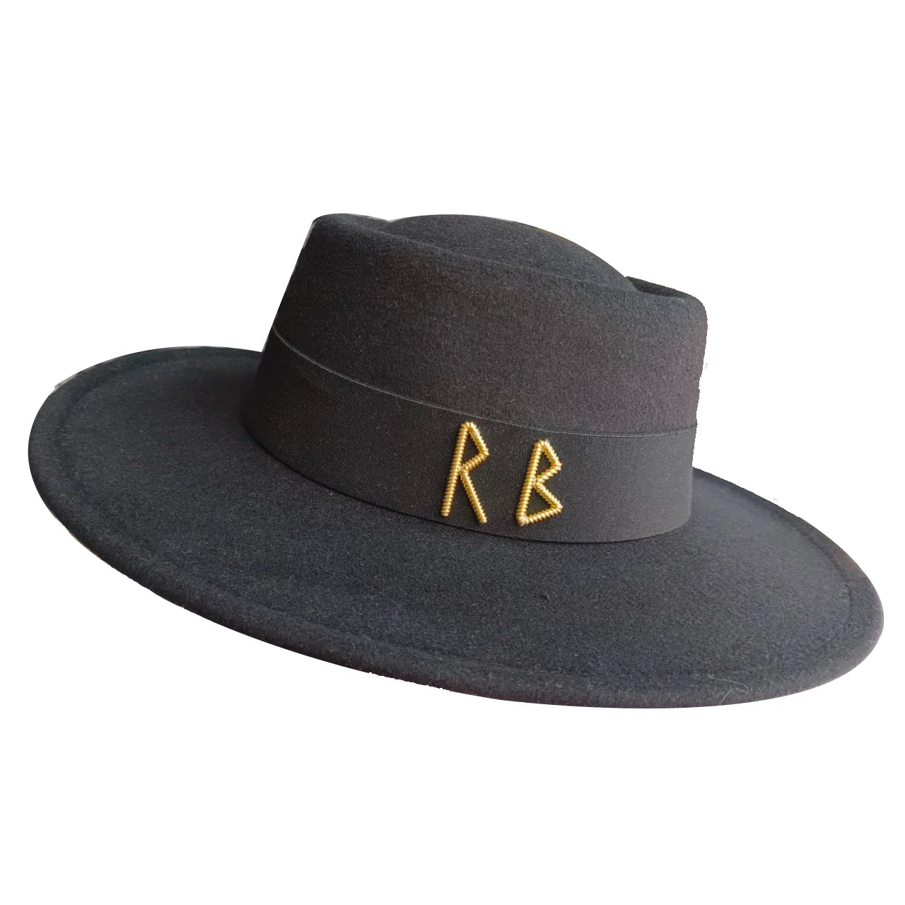 Fedora Flat Top Hat Autumn/Winter Hat RB British French Flat Top Hat Punk Jazz Hat Wide brimmed Hat Gorras 모자