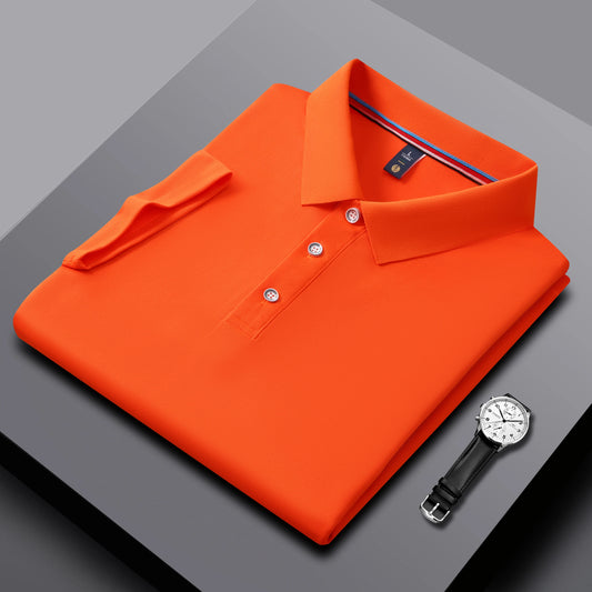 Men's and Women's Polo Shirts Summer New Work Lapel T-shirts Business High-quality UV Protection Brand Short Sleeves