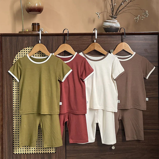 Baby Boys Girls Pajama Set Loungewear Two-piece Set Toddler Kids Pajamas Sleepwear