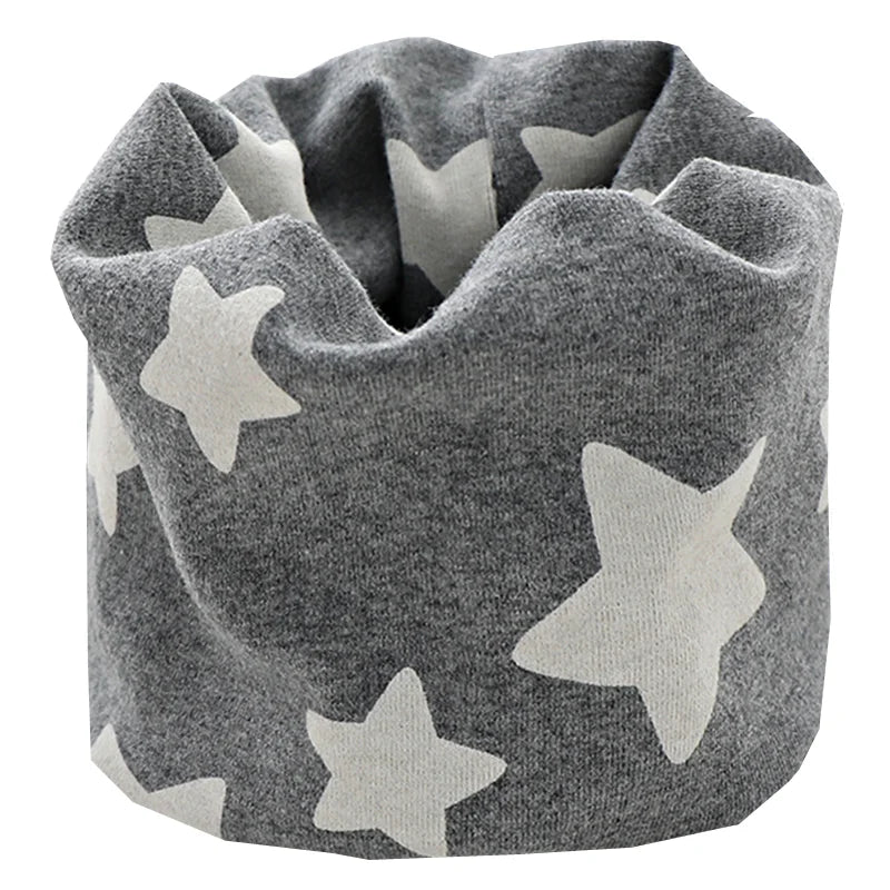 New Autumn Winter Girls 100% Cotton Scarf Children Scarf Bibs LIC Boys Girls O Ring Scarf Lovely Kids Collar Children Bufandas