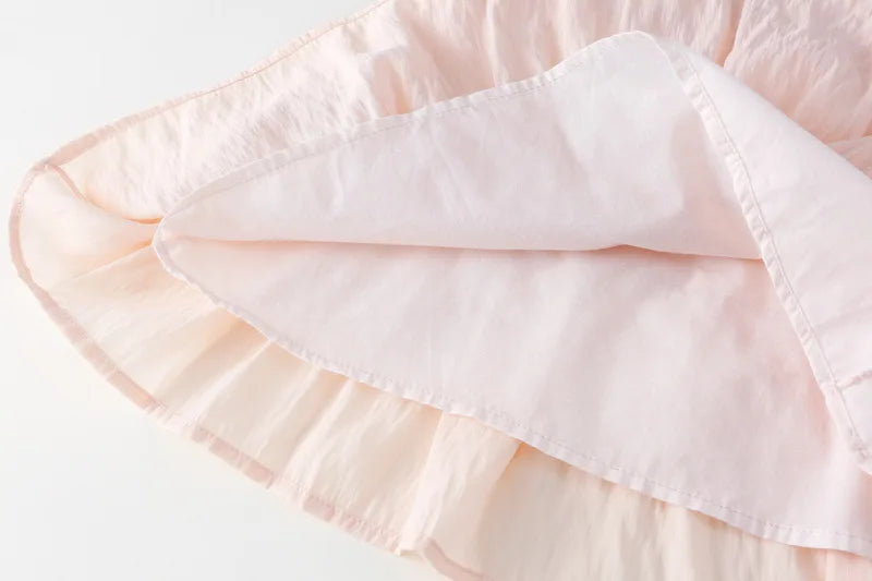 Girls Dress 2025 Spring New Elegant Lace Dress Sweet Girls Long Dress Ruffle Kids Dress For Girls