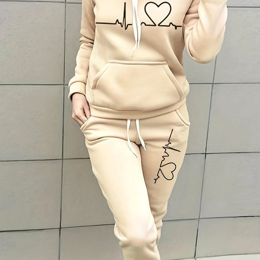 Women Autumn Winter Warm Coat  Set Round Collar Plush Outerwear Female Fashion Streetwear Clothes Hoodies Streetwear Harajuku