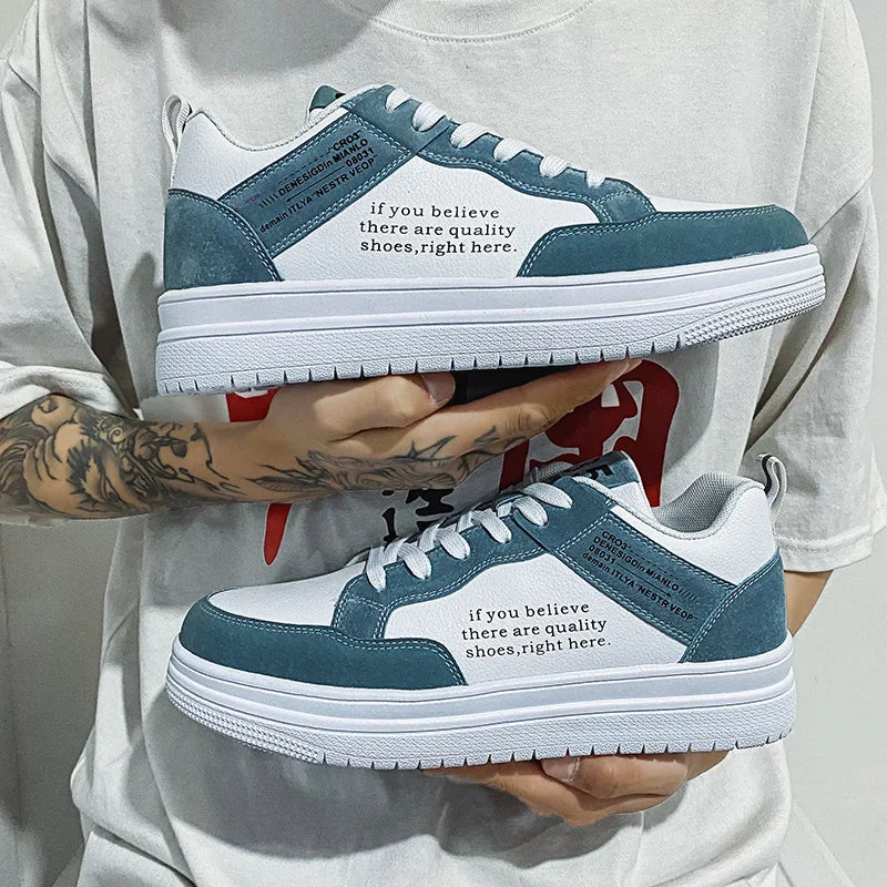Men's Shoes 2025 Spring Korean Version of The Trend of Everything with Niche Design Sense Casual Flat Shoes Student Sports Shoes