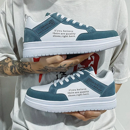 Men's Shoes 2025 Spring Korean Version of The Trend of Everything with Niche Design Sense Casual Flat Shoes Student Sports Shoes