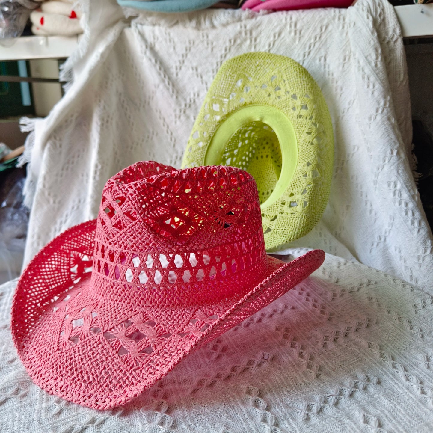 hats straw cowgirl western hat  mexican hat  retro curling hat western cowboy hat outdoor riding hat travel sports hat
