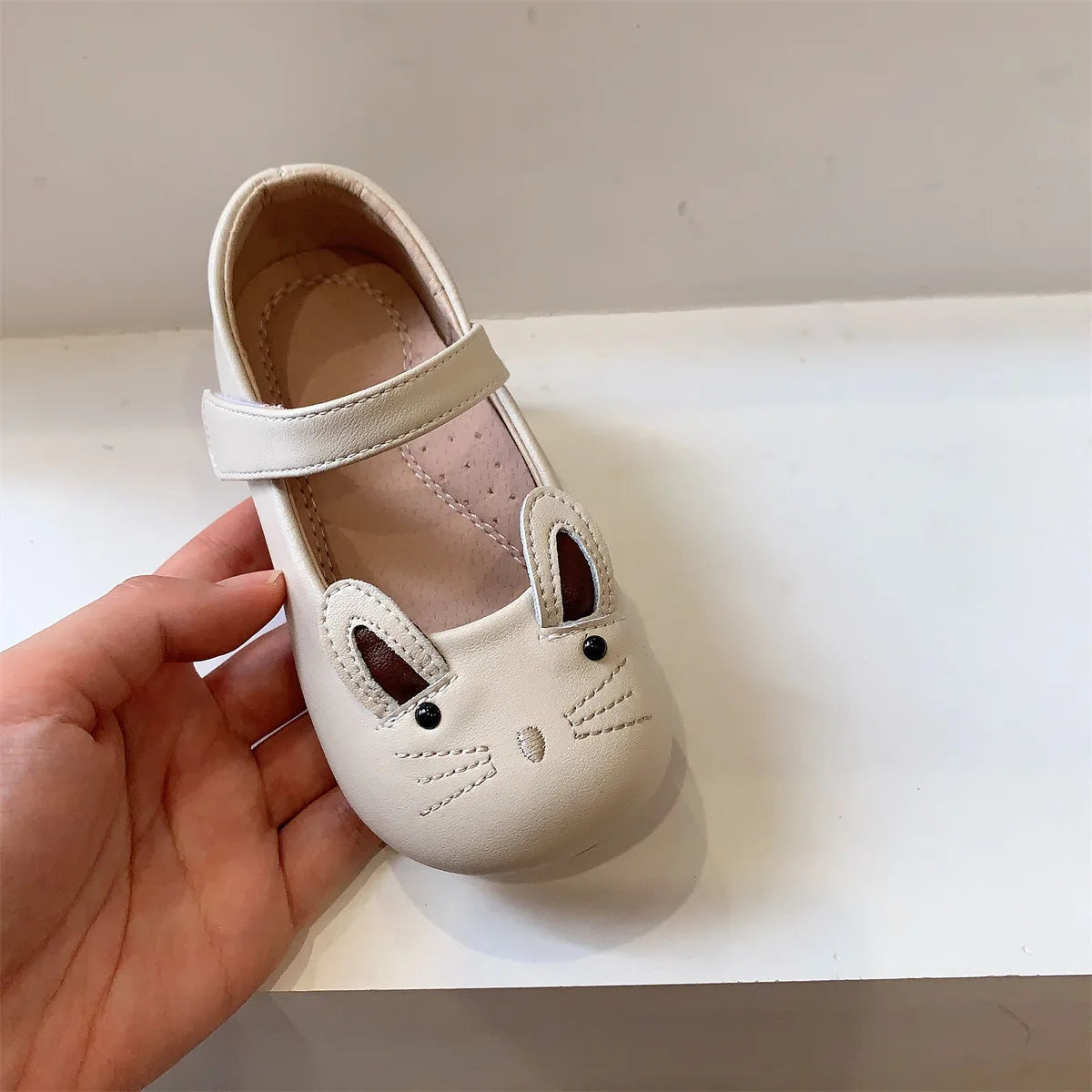 Kid Shoes Girl Princess Shoe Cute Cartoon Leather Shoes Child Walking Shoes Soft Soled Mary Jane Shoe Shallow Mouth Casual Shoe