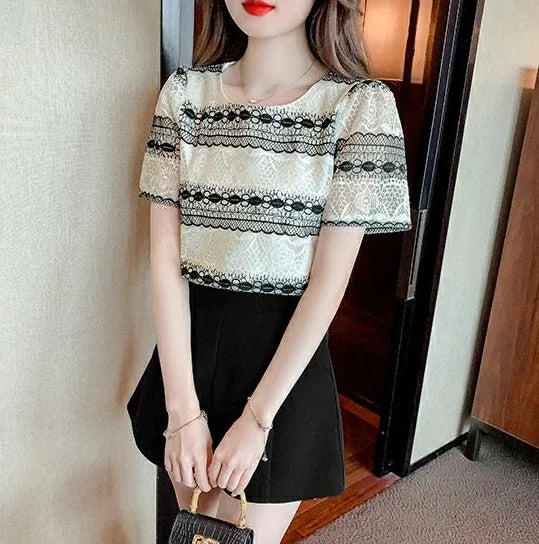 Summer Outfit T Shirt for Striped Women Woman Tops Japanese Vintage Clothes Fashion Tee Cheap Clothing Sales Korean Reviews Many