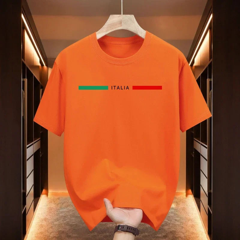 Men's T-shirt High Quality 100% Cotton Short Sleeve Tops Spring Summer Urban Causal Fashion Tees Home Outdoor Comfort Tee Shirts