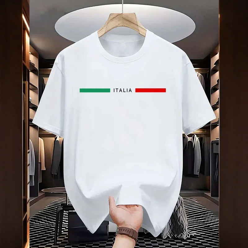 Men's T-shirt High Quality 100% Cotton Short Sleeve Tops Spring Summer Urban Causal Fashion Tees Home Outdoor Comfort Tee Shirts