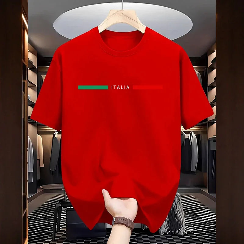 Men's T-shirt High Quality 100% Cotton Short Sleeve Tops Spring Summer Urban Causal Fashion Tees Home Outdoor Comfort Tee Shirts