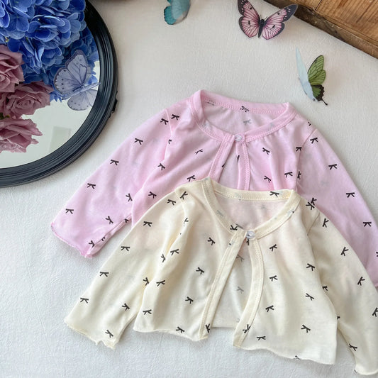 Summer 2025 New Sweet Baby Coat for Girls' Sunscreen Clothing Thin Summer Clothing Children Breathable Air Conditioning Clothing