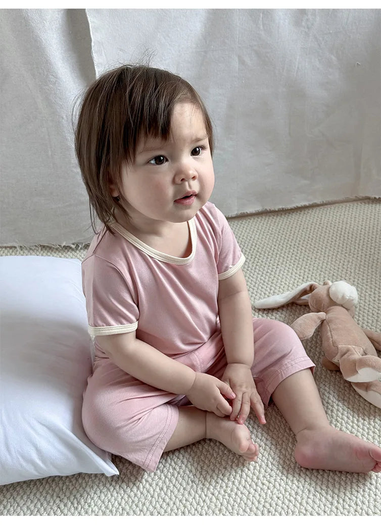 Baby Boys Girls Pajama Set Loungewear Two-piece Set Toddler Kids Pajamas Sleepwear