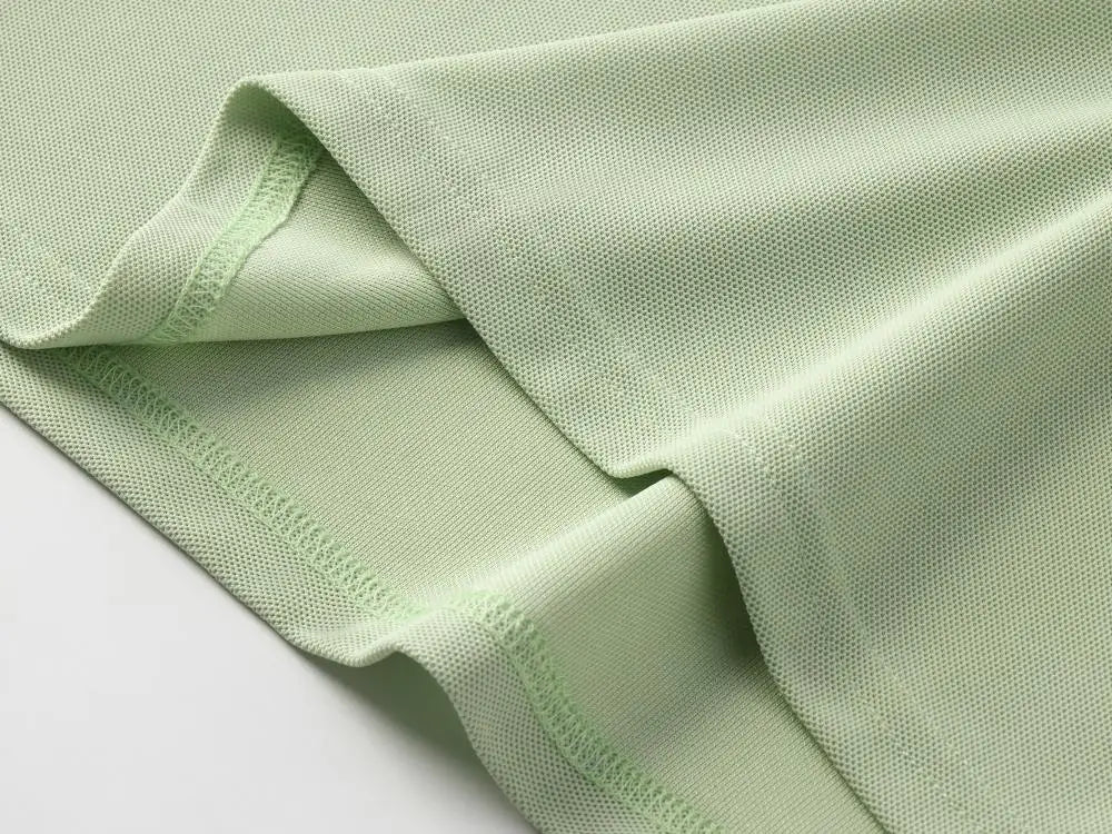 Polo Shirt Men Women Short Sleeve Casual Slim Fit Cotton Blend Top Business Casual Summer Outfit 2025 Fashion Brand T Shirts
