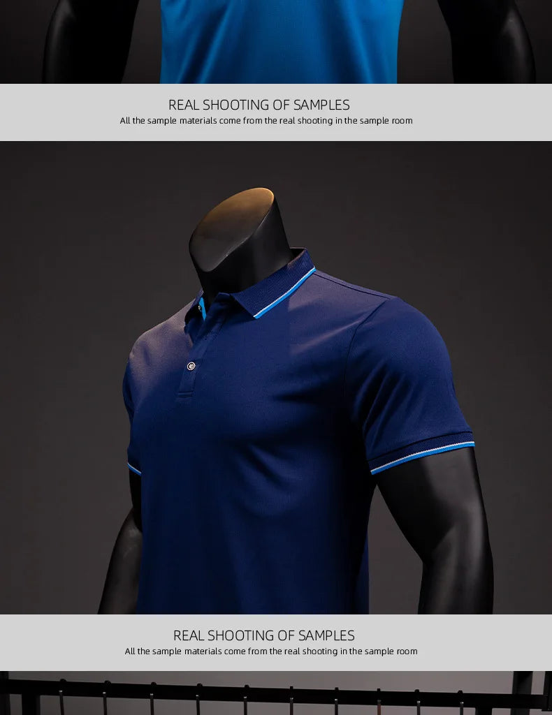 Polo Shirts for Men Men's Running T-shirt Tees 2022 Summer New Arrival Business Casual T Shirt Designer Oversized Male Clothing