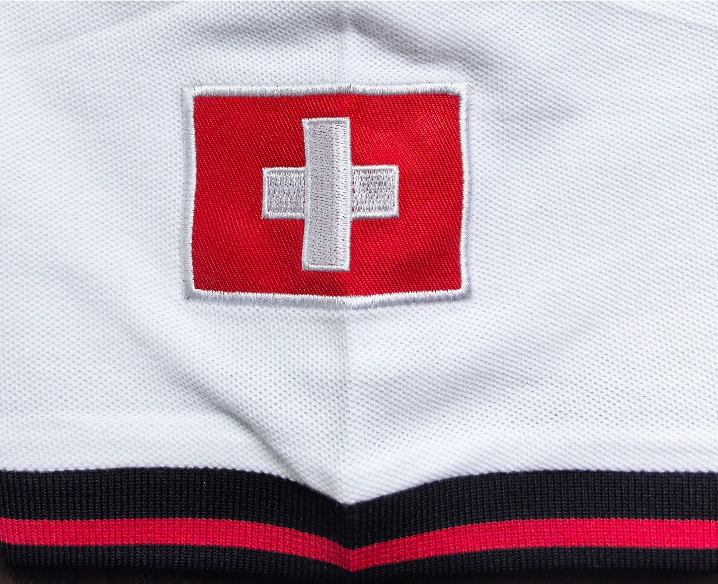 New Swiss polo shirts men short sleeved polo collars fashionable casual sporty high-end pure cotton micro elastic embroidery