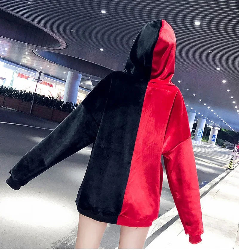 Hoodie Harajuku Style Hoodies for Women Tops Aesthetic Korean Fashion Vintage Graphic Women's Sweat-shirt Spring Autumn Crewneck